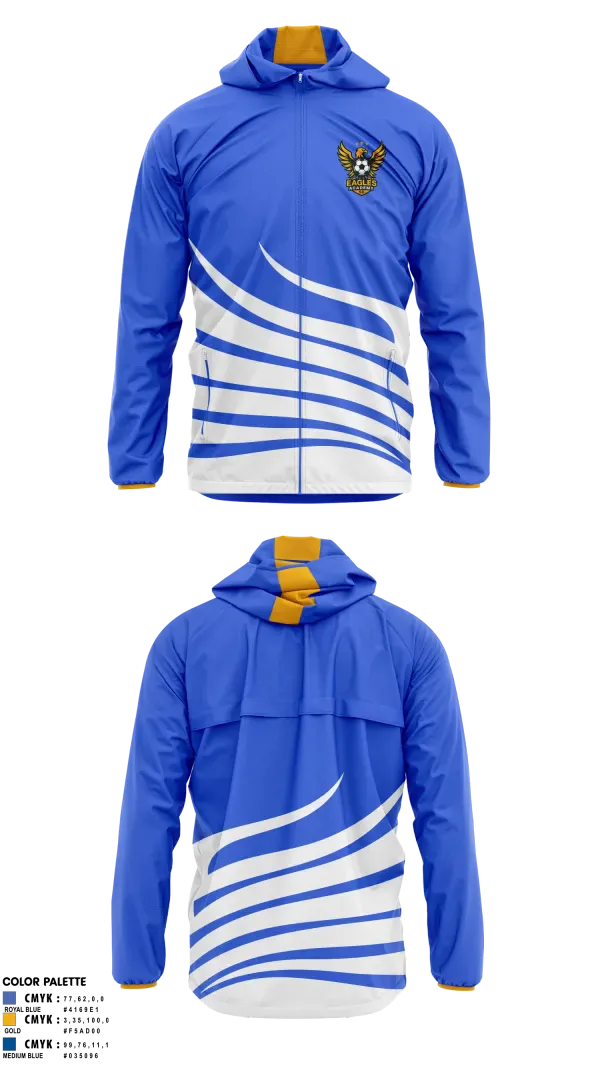 Windbreaker, Eagles Academy SC, Men's Soccer, Teamtime, Team time, sublimation, custom sports apparel, team uniforms, spirit wear, spiritwear, sports uniforms, custom shirts, team store, custom team store, fundraiser sports, apparel fundraiser