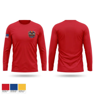 Long Sleeve Performance Shirt, Powell Town Volunteer Fire Department, Fire Department, Teamtime, Team time, sublimation, custom sports apparel, team uniforms, spirit wear, spiritwear, sports uniforms, custom shirts, team store, custom team store, fundraiser sports, apparel fundraiser