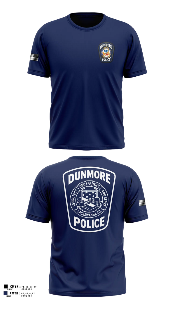 Short Sleeve Performance Shirt, Dunmore Police Department, Police, Teamtime, Team time, sublimation, custom sports apparel, team uniforms, spirit wear, spiritwear, sports uniforms, custom shirts, team store, custom team store, fundraiser sports, apparel fundraiser