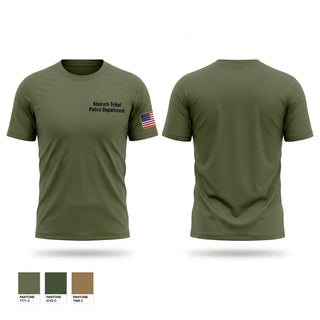Short Sleeve Performance Shirt, Klamath Tribal Police Department, Police, Teamtime, Team time, sublimation, custom sports apparel, team uniforms, spirit wear, spiritwear, sports uniforms, custom shirts, team store, custom team store, fundraiser sports, apparel fundraiser