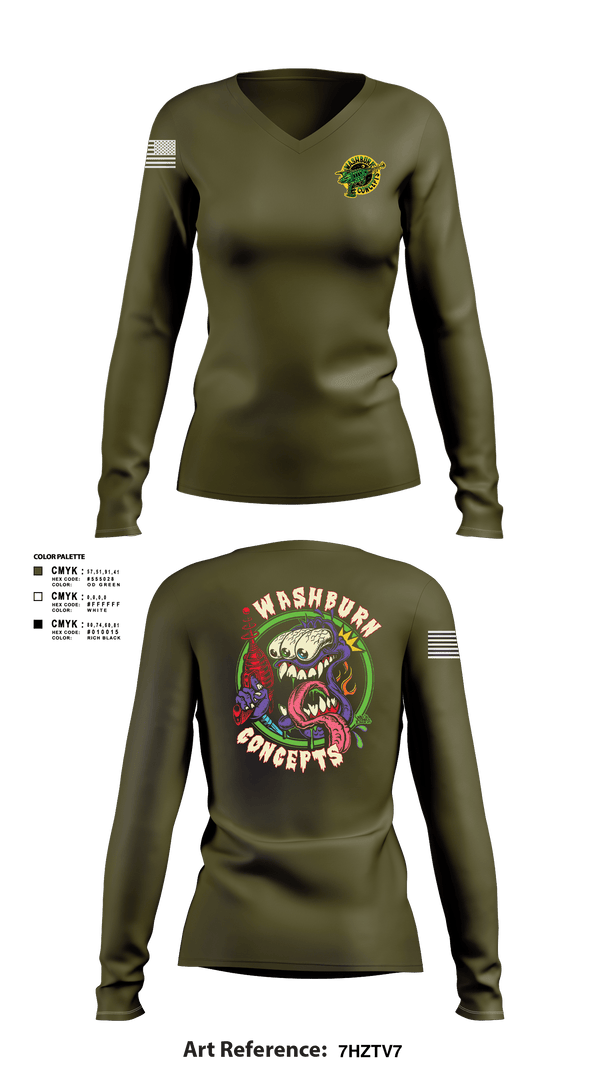 Women's Long Sleeve Vneck Shirt, Washburn ConceptsWashburn Concepts, , Teamtime, Team time, sublimation, custom sports apparel, team uniforms, spirit wear, spiritwear, sports uniforms, custom shirts, team store, custom team store, fundraiser sports, apparel fundraiser