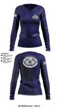 Central Pierce Hazmat 51368601 Women's Long Sleeve V-neck Shirt - 1