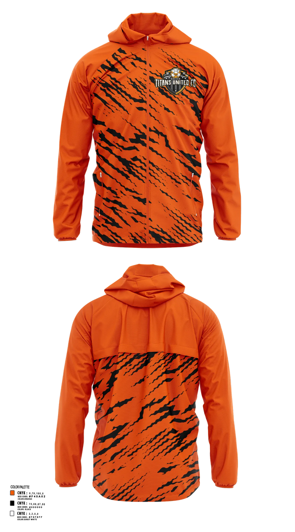 Windbreaker, TITANS UNITED FC, Men's Soccer, Teamtime, Team time, sublimation, custom sports apparel, team uniforms, spirit wear, spiritwear, sports uniforms, custom shirts, team store, custom team store, fundraiser sports, apparel fundraiser