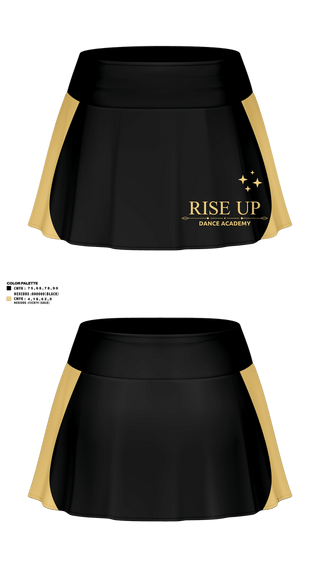 Skort, Rise Up Dance Academy, Cheer, Teamtime, Team time, sublimation, custom sports apparel, team uniforms, spirit wear, spiritwear, sports uniforms, custom shirts, team store, custom team store, fundraiser sports, apparel fundraiser