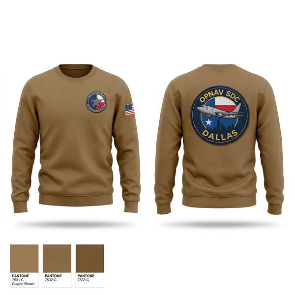 Crew Neck Sweatshirt, OPNAV SDC DALLAS, Navy, Teamtime, Team time, sublimation, custom sports apparel, team uniforms, spirit wear, spiritwear, sports uniforms, custom shirts, team store, custom team store, fundraiser sports, apparel fundraiser