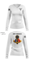 194th AR BDE HRT Medics 51125507 Women's Long Sleeve V-neck Shirt - 22