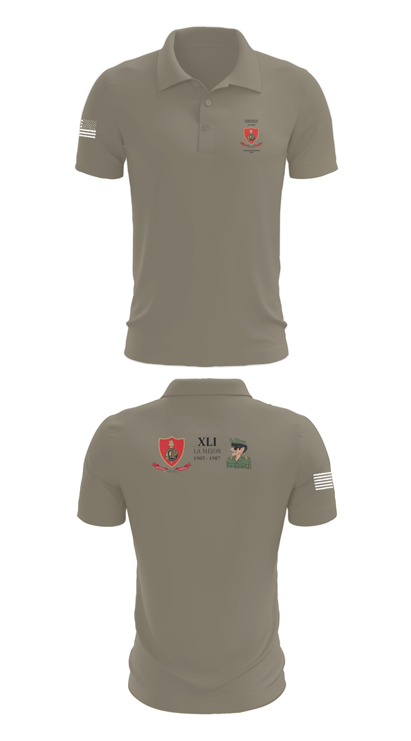 Short Sleeve Performance Polo, CMLP41, Army, Teamtime, Team time, sublimation, custom sports apparel, team uniforms, spirit wear, spiritwear, sports uniforms, custom shirts, team store, custom team store, fundraiser sports, apparel fundraiser