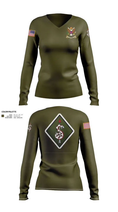 249th SNIPER COMP 51988170 Women's Long Sleeve V-neck Shirt - 41