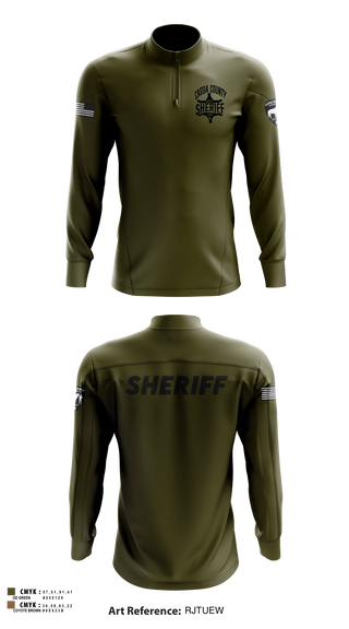 Quarter Zip Jacket, Cassia County Sheriff’s Office, Police, Teamtime, Team time, sublimation, custom sports apparel, team uniforms, spirit wear, spiritwear, sports uniforms, custom shirts, team store, custom team store, fundraiser sports, apparel fundraiser