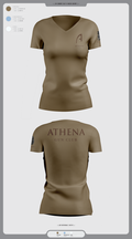 Athena Gun Club 10073430 Women's Short Sleeve V-neck Shirt - 1