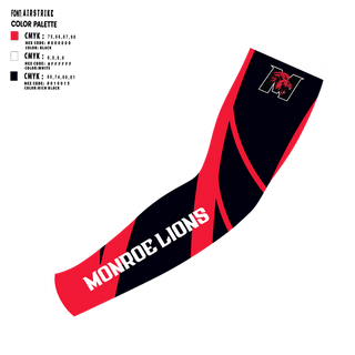 Arm Sleeve, Monroe Lions Football, , Teamtime, Team time, sublimation, custom sports apparel, team uniforms, spirit wear, spiritwear, sports uniforms, custom shirts, team store, custom team store, fundraiser sports, apparel fundraiser