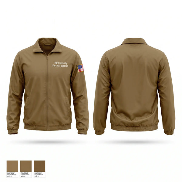 Windbreaker, 123rd Security Forces Squadron, Air Force, Teamtime, Team time, sublimation, custom sports apparel, team uniforms, spirit wear, spiritwear, sports uniforms, custom shirts, team store, custom team store, fundraiser sports, apparel fundraiser