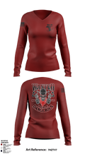 Vaq-141 77163504 Women's Long Sleeve V-neck Shirt - 2