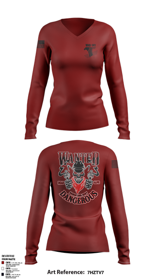 Womens Long Sleeve Vneck Shirt, Vaq-141, , Teamtime, Team time, sublimation, custom sports apparel, team uniforms, spirit wear, spiritwear, sports uniforms, custom shirts, team store, custom team store, fundraiser sports, apparel fundraiser