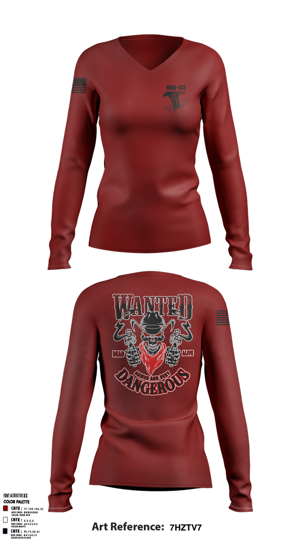 Womens Long Sleeve Vneck Shirt, Vaq-141, , Teamtime, Team time, sublimation, custom sports apparel, team uniforms, spirit wear, spiritwear, sports uniforms, custom shirts, team store, custom team store, fundraiser sports, apparel fundraiser