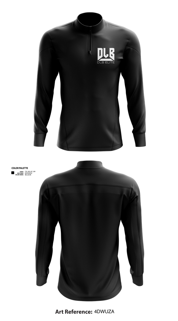 Quarter Zip Jacket, DLB Elite, , Teamtime, Team time, sublimation, custom sports apparel, team uniforms, spirit wear, spiritwear, sports uniforms, custom shirts, team store, custom team store, fundraiser sports, apparel fundraiser