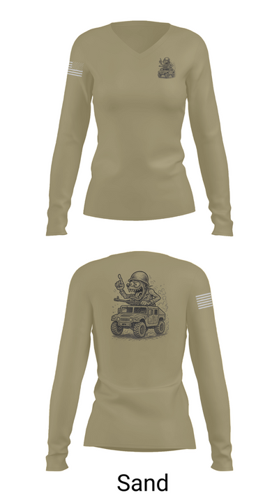 278th JMTG-U Mayors Cell Mech. 76507517 Women's Long Sleeve V-neck Shirt - 92