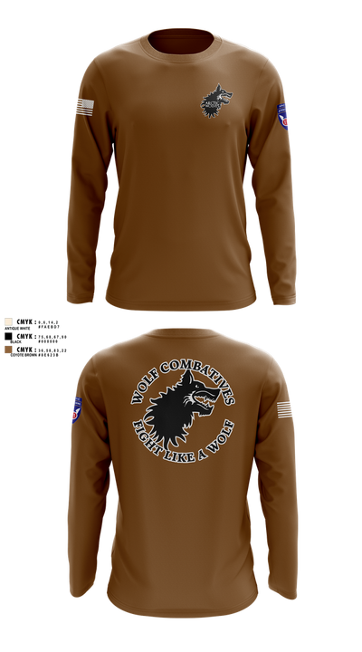 Wolf Combatives Long Sleeve Performance Shirt 101