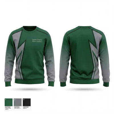 Ocean Breeze Wave Runners 62388964 Crew Neck Sweatshirt - 2