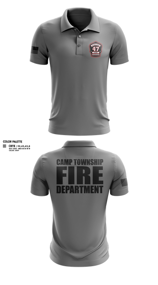 Short Sleeve Performance Polo, Camp Township Fire Department, Fire Department, Teamtime, Team time, sublimation, custom sports apparel, team uniforms, spirit wear, spiritwear, sports uniforms, custom shirts, team store, custom team store, fundraiser sports, apparel fundraiser