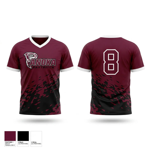 Short Sleeve Performance Shirt, Anoka Tornadoes, Softball, Teamtime, Team time, sublimation, custom sports apparel, team uniforms, spirit wear, spiritwear, sports uniforms, custom shirts, team store, custom team store, fundraiser sports, apparel fundraiser