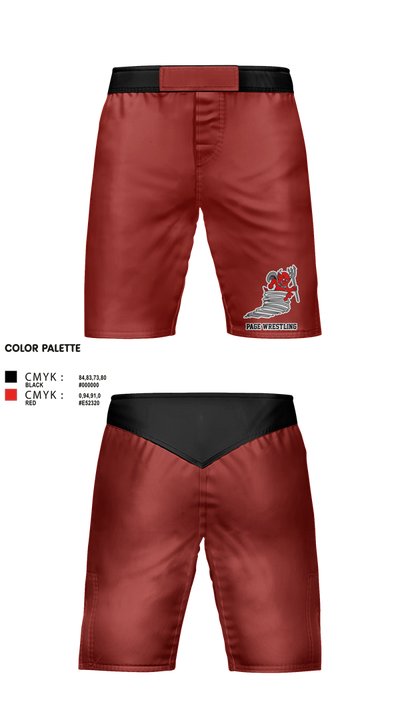 Page High School Wrestling 10285113 Fight Shorts - 1