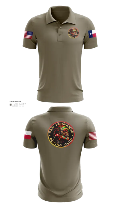 San Fernando Boxing Club 92427997 Short Sleeve Performance Polo - 211