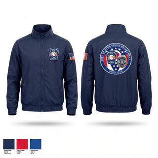 Windbreaker, Avon Police, Police, Teamtime, Team time, sublimation, custom sports apparel, team uniforms, spirit wear, spiritwear, sports uniforms, custom shirts, team store, custom team store, fundraiser sports, apparel fundraiser
