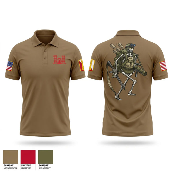 Short Sleeve Performance Polo, HHC 223rd Engineer Battalion, Army, Teamtime, Team time, sublimation, custom sports apparel, team uniforms, spirit wear, spiritwear, sports uniforms, custom shirts, team store, custom team store, fundraiser sports, apparel fundraiser