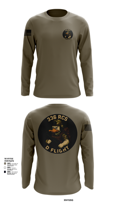 336 RCS D Flight 26202235 Long Sleeve Performance Shirt 102
