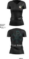 Templar Knight's 82625860 Women's Short Sleeve V-neck Shirt - 23