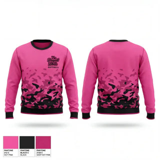 Crew Neck Sweatshirt, The Dugout Dolls, Softball, Teamtime, Team time, sublimation, custom sports apparel, team uniforms, spirit wear, spiritwear, sports uniforms, custom shirts, team store, custom team store, fundraiser sports, apparel fundraiser