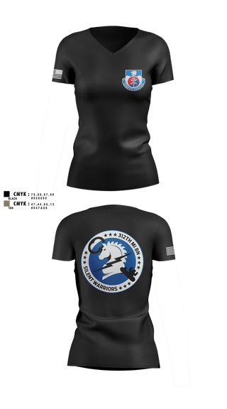 Womens Short Sleeve Vneck Shirt, 312th Military Intelligence Battalion, , Teamtime, Team time, sublimation, custom sports apparel, team uniforms, spirit wear, spiritwear, sports uniforms, custom shirts, team store, custom team store, fundraiser sports, apparel fundraiser
