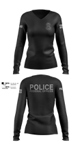 ICE ERO Atlanta 70833505 Women's Long Sleeve V-neck Shirt - 100