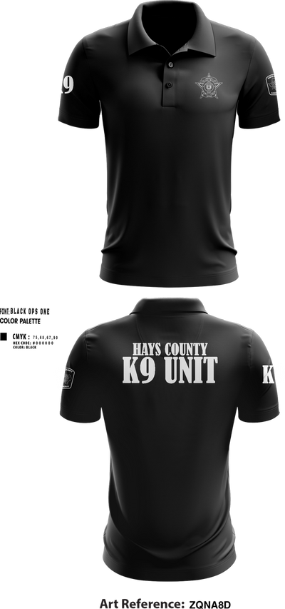 Hays County Sheriff’s Office 39669531 Short Sleeve Performance Polo - 323