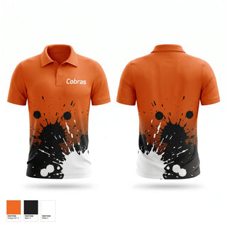 Short Sleeve Performance Polo, Cobras, Baseball, Teamtime, Team time, sublimation, custom sports apparel, team uniforms, spirit wear, spiritwear, sports uniforms, custom shirts, team store, custom team store, fundraiser sports, apparel fundraiser