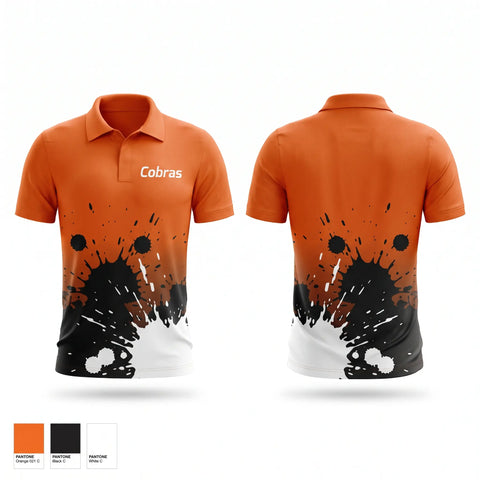 Short Sleeve Performance Polo, Cobras, Baseball, Teamtime, Team time, sublimation, custom sports apparel, team uniforms, spirit wear, spiritwear, sports uniforms, custom shirts, team store, custom team store, fundraiser sports, apparel fundraiser