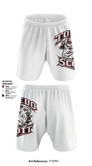 Athletic Shorts With Pockets, Toledo Scott Bulldogs, Men's Basketball, Teamtime, Team time, sublimation, custom sports apparel, team uniforms, spirit wear, spiritwear, sports uniforms, custom shirts, team store, custom team store, fundraiser sports, apparel fundraiser