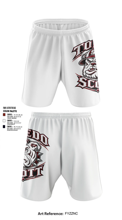 Scott High School Athletic Shorts With Pockets - 8