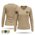 Ouachita County Sheriff's Department Women's Long Sleeve V-neck Shirt - 1