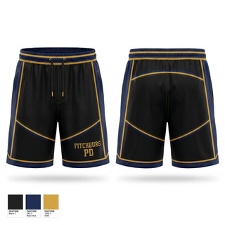 Athletic Shorts With Pockets, FITCHBURG PD, Police, Teamtime, Team time, sublimation, custom sports apparel, team uniforms, spirit wear, spiritwear, sports uniforms, custom shirts, team store, custom team store, fundraiser sports, apparel fundraiser