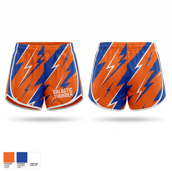 Womens Shorts, Galactic Thunder, Men's Soccer, Teamtime, Team time, sublimation, custom sports apparel, team uniforms, spirit wear, spiritwear, sports uniforms, custom shirts, team store, custom team store, fundraiser sports, apparel fundraiser