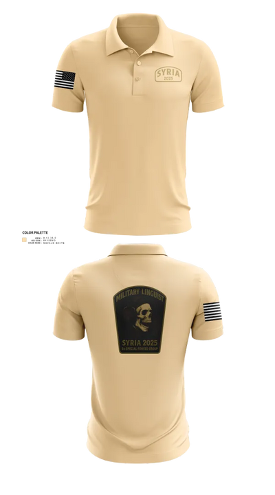 Syria linguist 93457826 Short Sleeve Performance Polo - 40