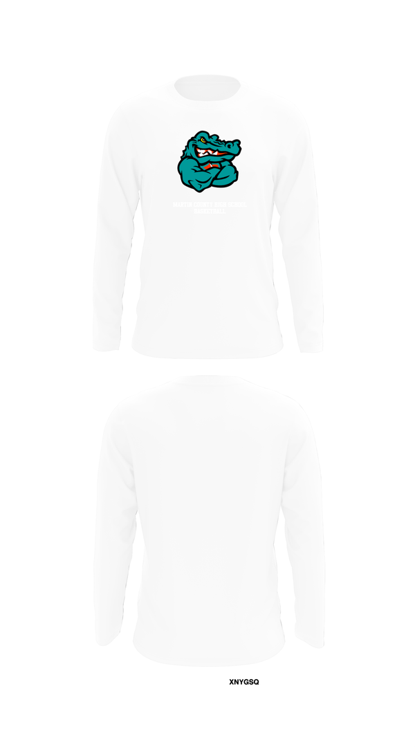 Long Sleeve Performance Shirt, Martin County High School Basketball, Women's Basketball, Teamtime, Team time, sublimation, custom sports apparel, team uniforms, spirit wear, spiritwear, sports uniforms, custom shirts, team store, custom team store, fundraiser sports, apparel fundraiser