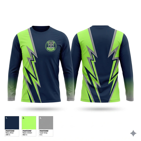 Long Sleeve Performance Shirt, West Michigan Rogue, Men's Basketball, Teamtime, Team time, sublimation, custom sports apparel, team uniforms, spirit wear, spiritwear, sports uniforms, custom shirts, team store, custom team store, fundraiser sports, apparel fundraiser