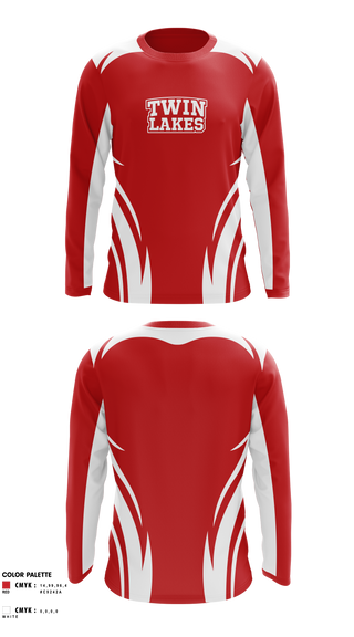 Long Sleeve Performance Shirt, Twin Lakes, Cheer, Teamtime, Team time, sublimation, custom sports apparel, team uniforms, spirit wear, spiritwear, sports uniforms, custom shirts, team store, custom team store, fundraiser sports, apparel fundraiser