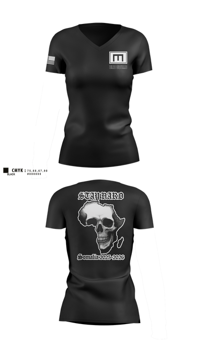180th ESC 85652758 Women's Short Sleeve V-neck Shirt - 2