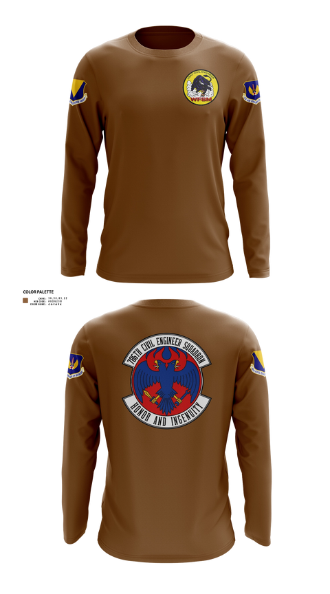 Long Sleeve Performance Shirt, 786th CES, Air Force, Teamtime, Team time, sublimation, custom sports apparel, team uniforms, spirit wear, spiritwear, sports uniforms, custom shirts, team store, custom team store, fundraiser sports, apparel fundraiser