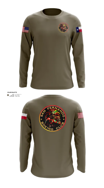 San Fernando Boxing Club 92427997 Long Sleeve Performance Shirt 211
