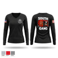 South Gang Unit Women's Long Sleeve V-neck Shirt - 1